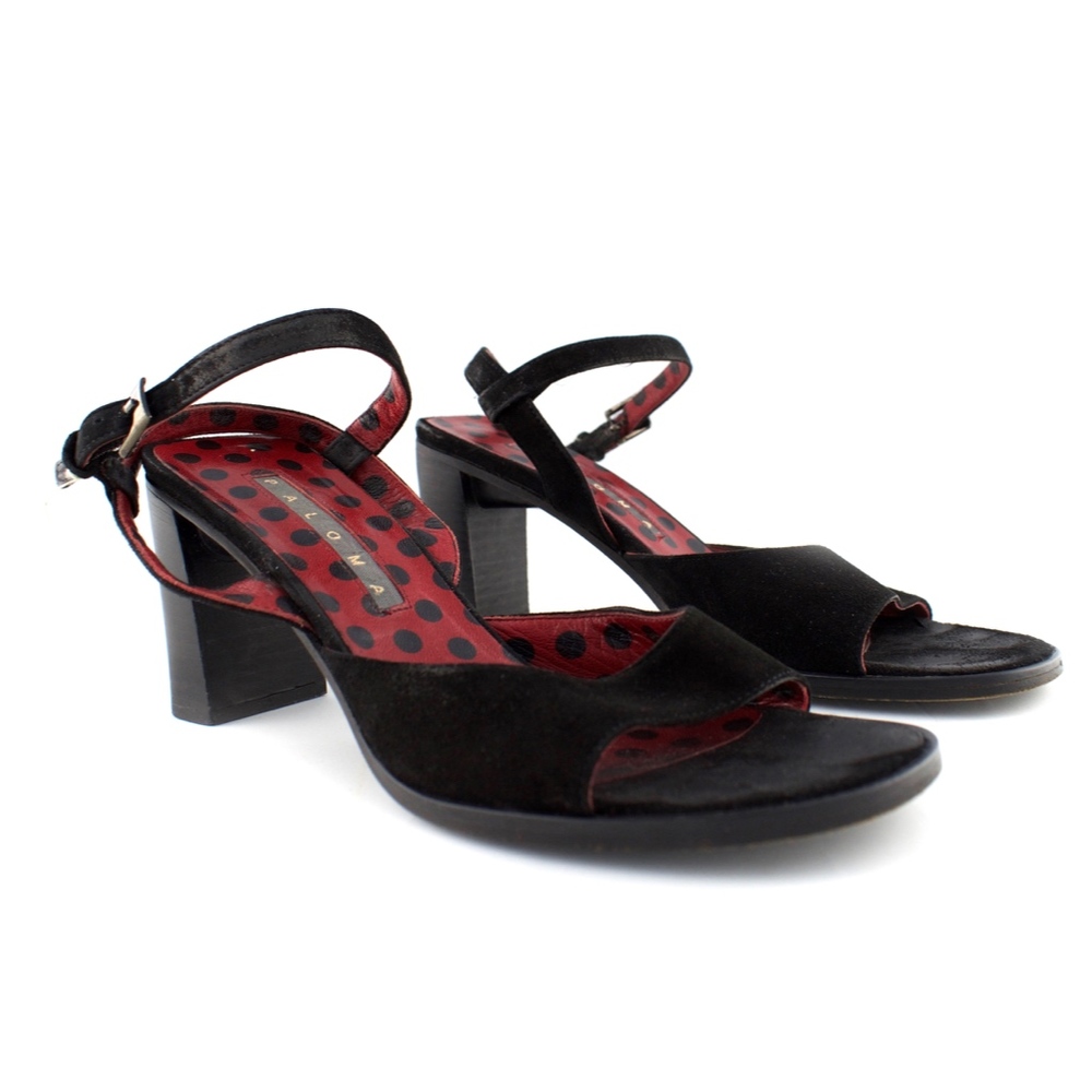 Paloma Picasso Ankle Strap Chunky Heel  (Italy)